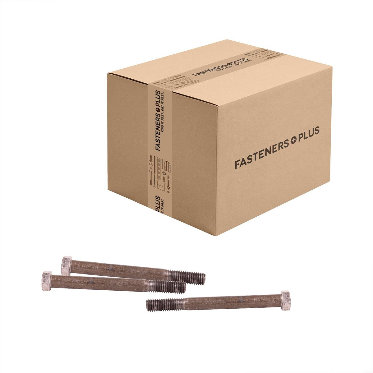 Conquest 7/16" x 4-1/2" A307 Grade A Hex Bolt - Plain - Carton of 200