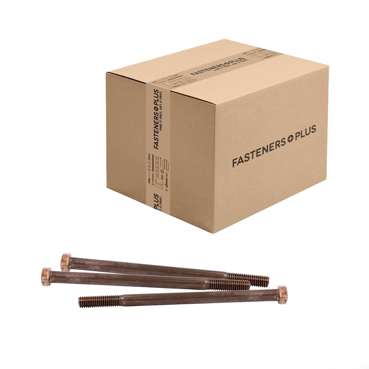 Conquest 7/16" x 7" A307 Grade A Hex Bolt - Plain - Carton of 140
