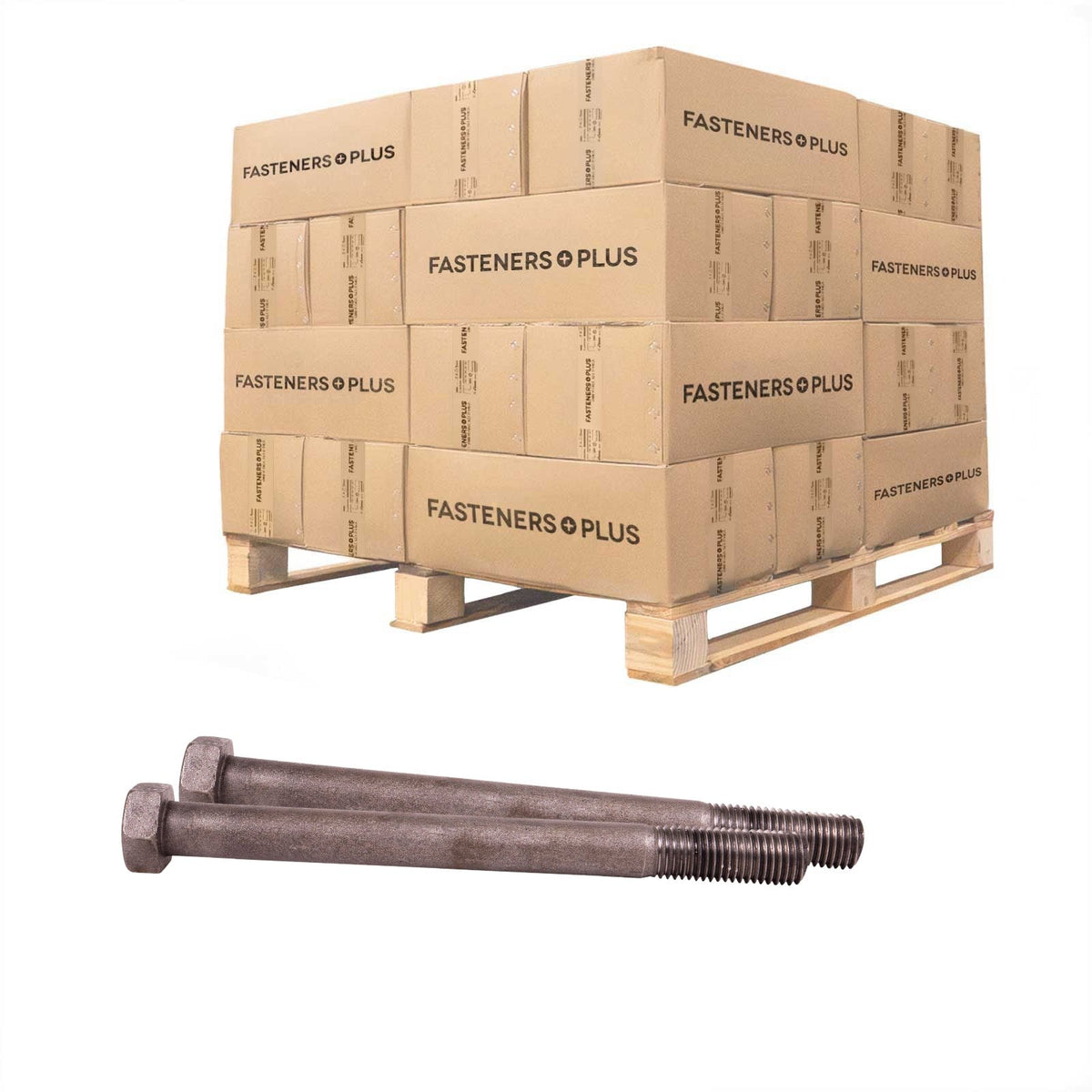 Conquest 7/8" x 10" A307 Grade A Hex Bolt - Plain - Pallet of 1,920