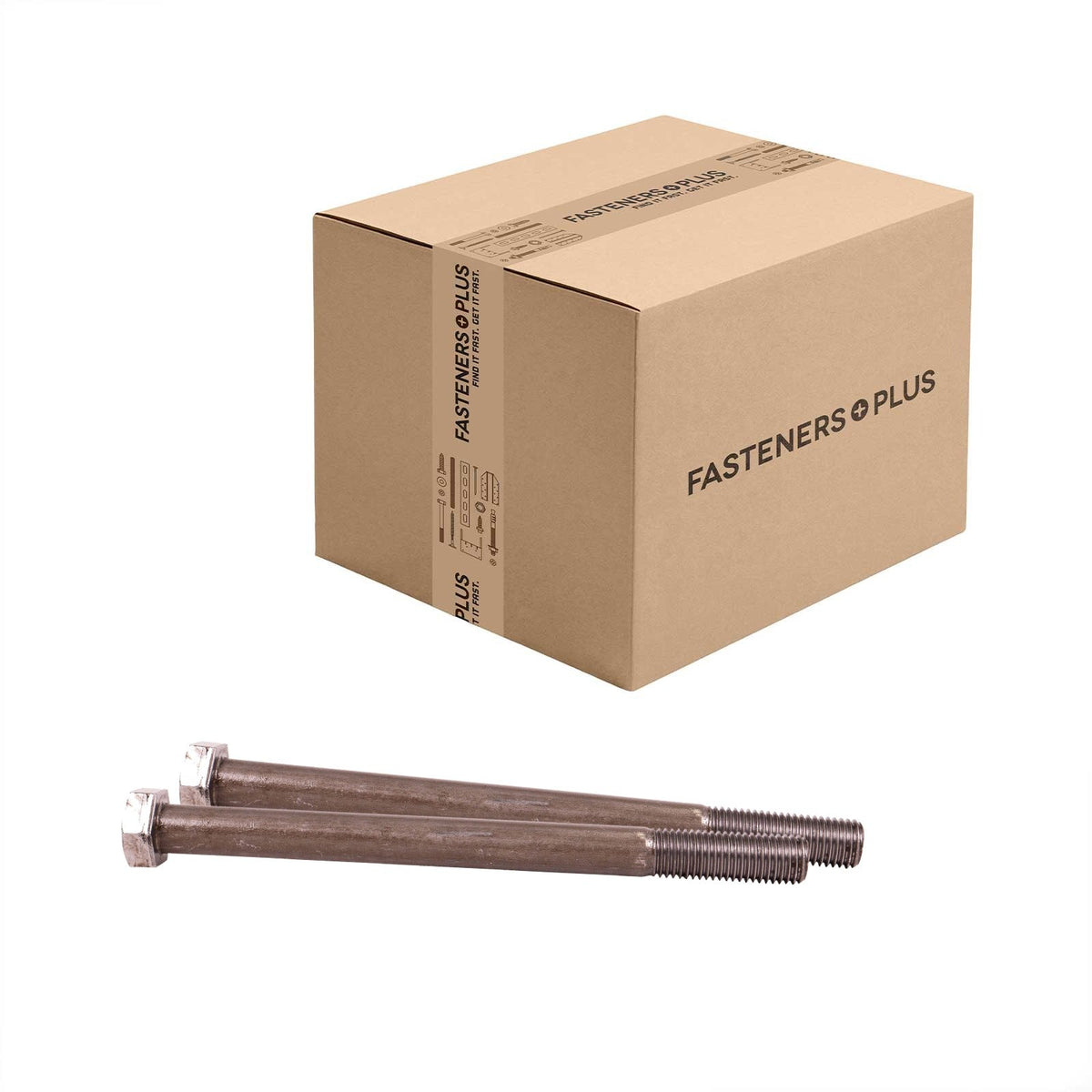 Conquest 7/8" x 11" A307 Grade A Hex Bolt - Plain - Carton of 25