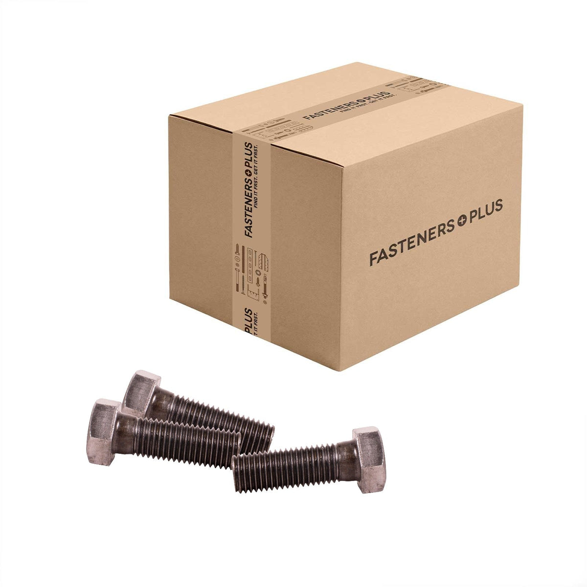 Conquest 7/8" x 2-3/4" A307 Grade A Hex Bolt - Plain - Carton of 85