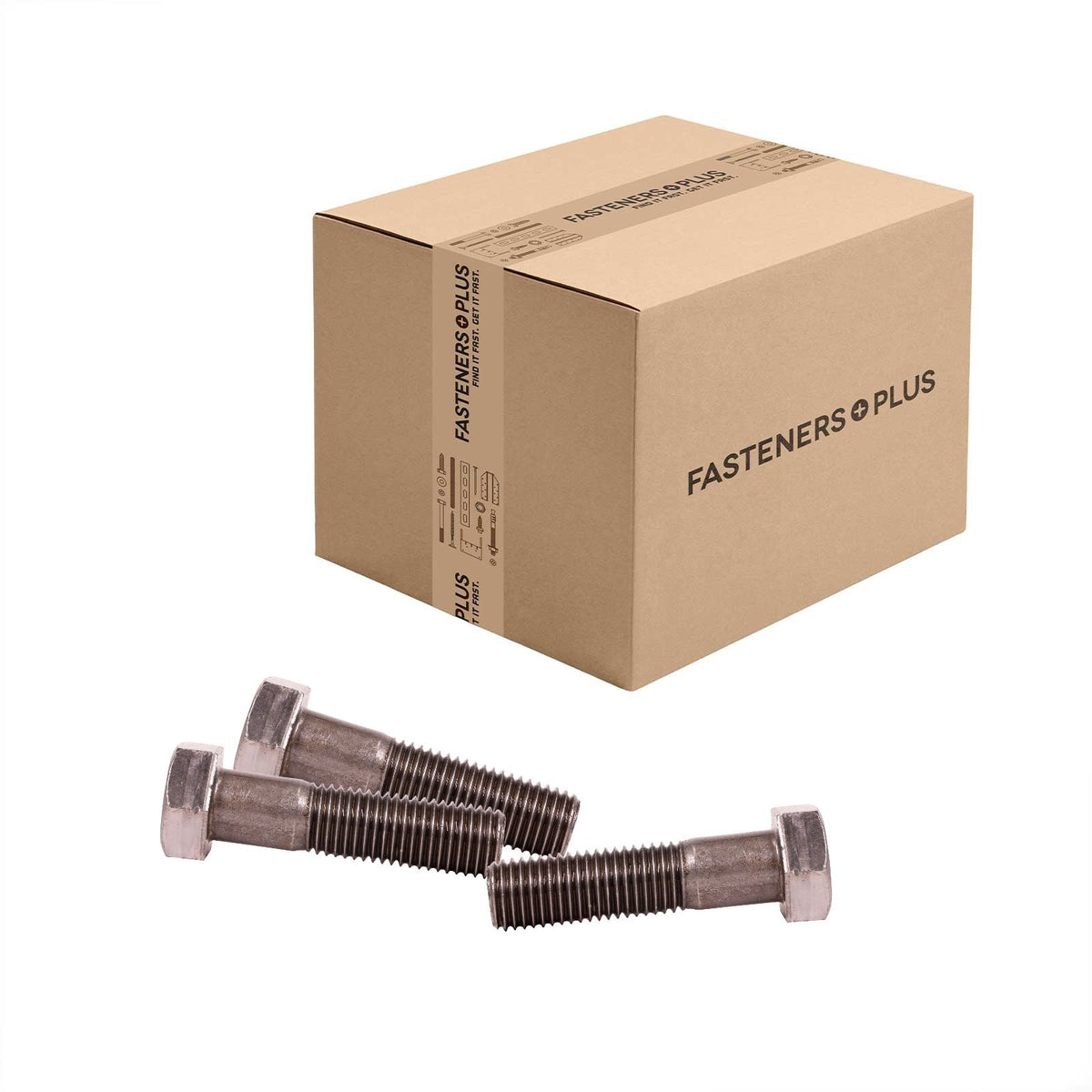 Conquest 7/8" x 3-1/2" A307 Grade A Hex Bolt - Plain - Carton of 70