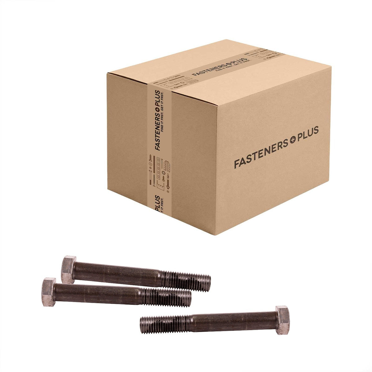 Conquest 7/8" x 6-1/2" A307 Grade A Hex Bolt - Plain - Carton of 45