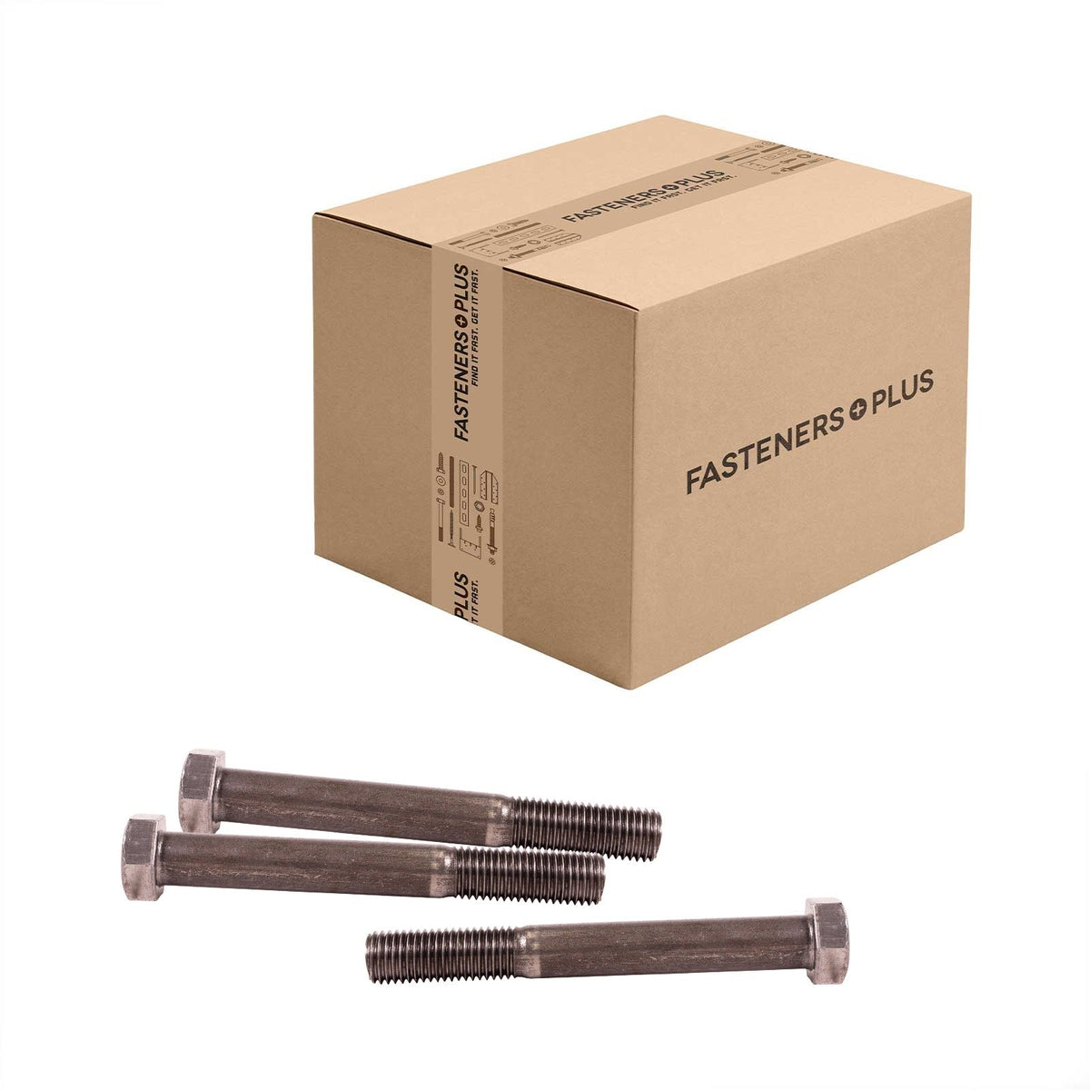 Conquest 7/8" x 7" A307 Grade A Hex Bolt - Plain - Carton of 45