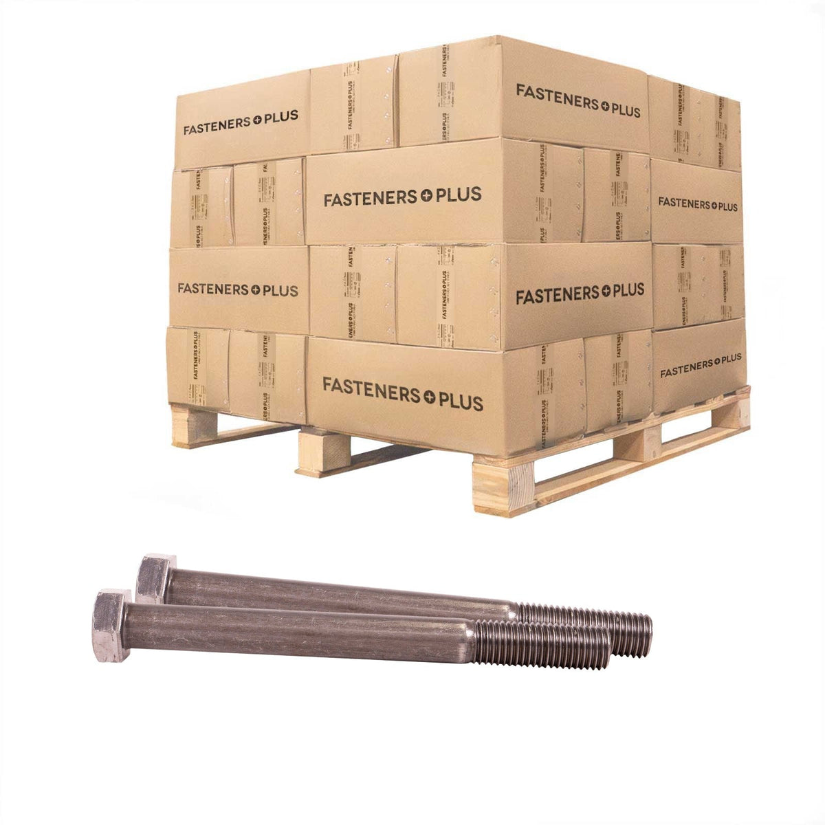 Conquest 7/8" x 9" A307 Grade A Hex Bolt - Plain - Pallet of 1,920