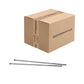Conquest 1/2" x 22" A307 Grade A Hex Bolt with 6" Thread - Hot Dip Galvanized - Carton of 50