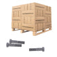 Conquest 1" x 4-1/2" A307 Grade A Hex Bolt - Hot Dip Galvanized - Pallet of 1,440