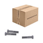 Conquest 1" x 4-1/2" A307 Grade A Hex Bolt - Hot Dip Galvanized - Carton of 40
