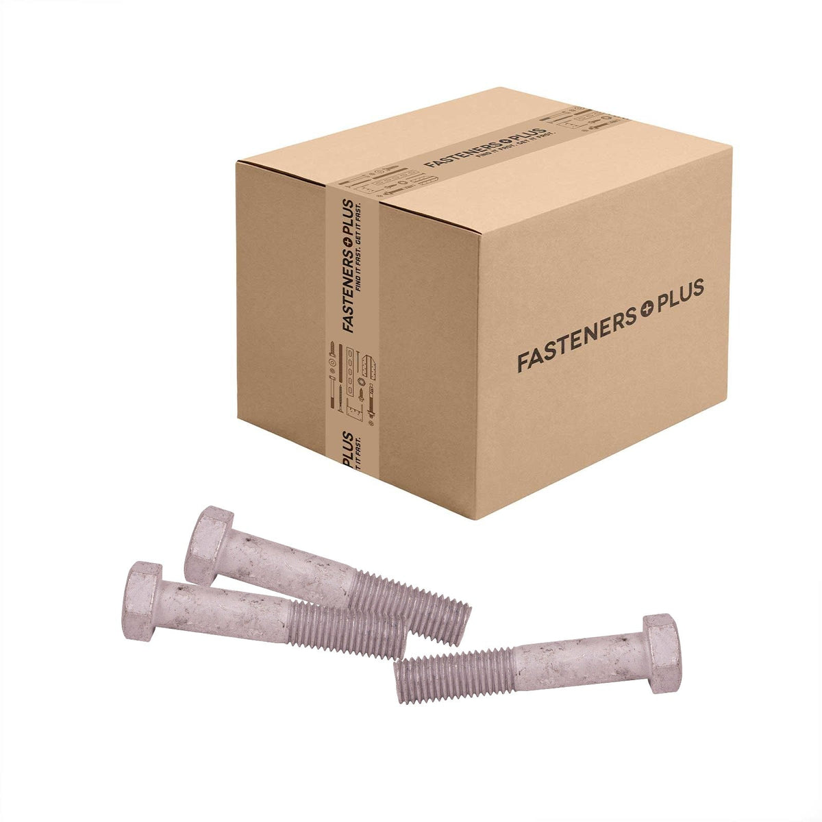 Conquest 3/4" x 4" A307 Grade A Hex Bolt - Hot Dip Galvanized - Carton of 85