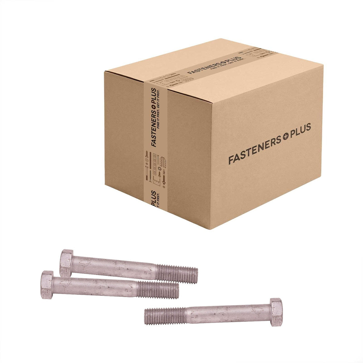 Conquest 3/4" x 5-1/2" A307 Grade A Hex Bolt - Hot Dip Galvanized - Carton of 60