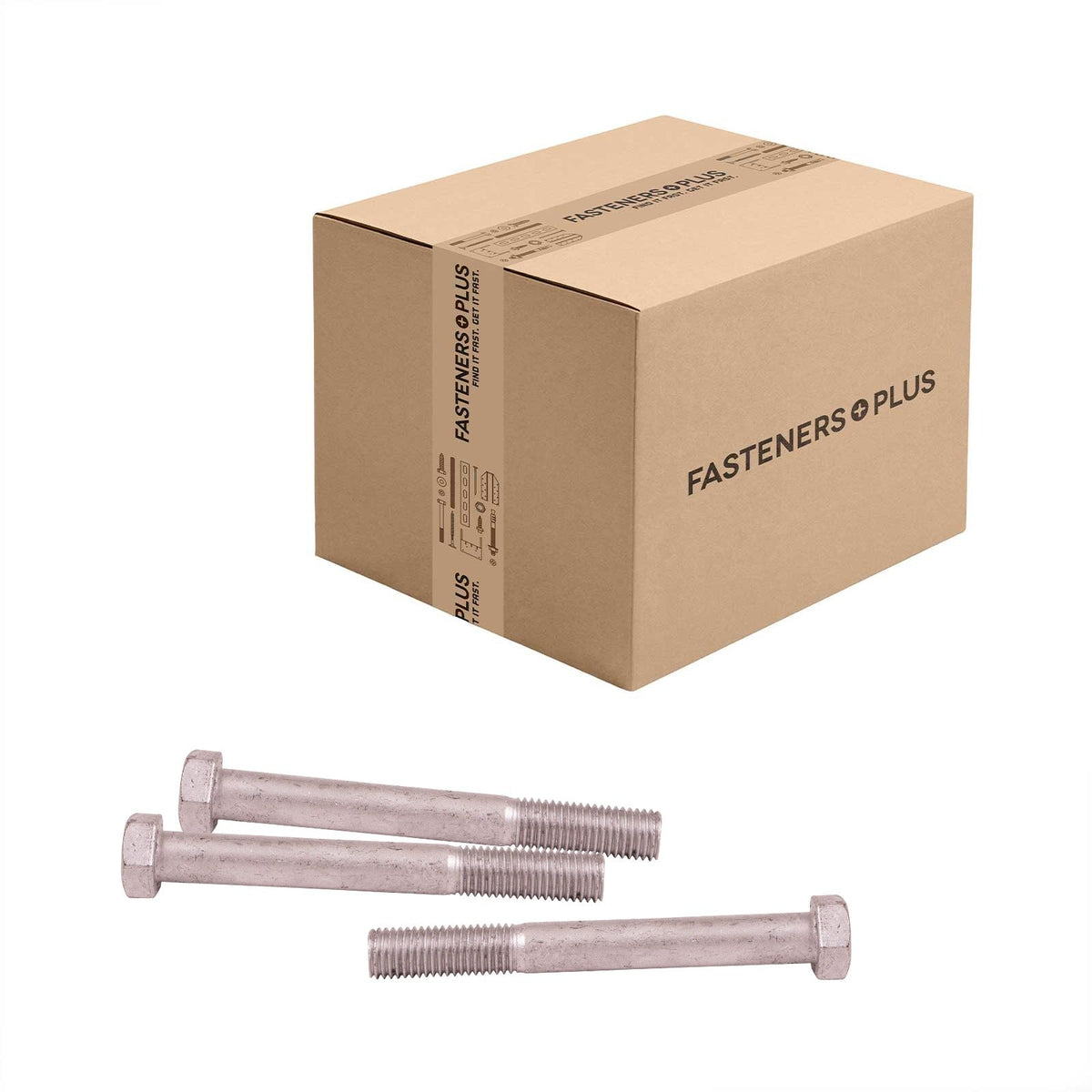 Conquest 3/4" x 6-1/2" A307 Grade A Hex Bolt - Hot Dip Galvanized - Carton of 60