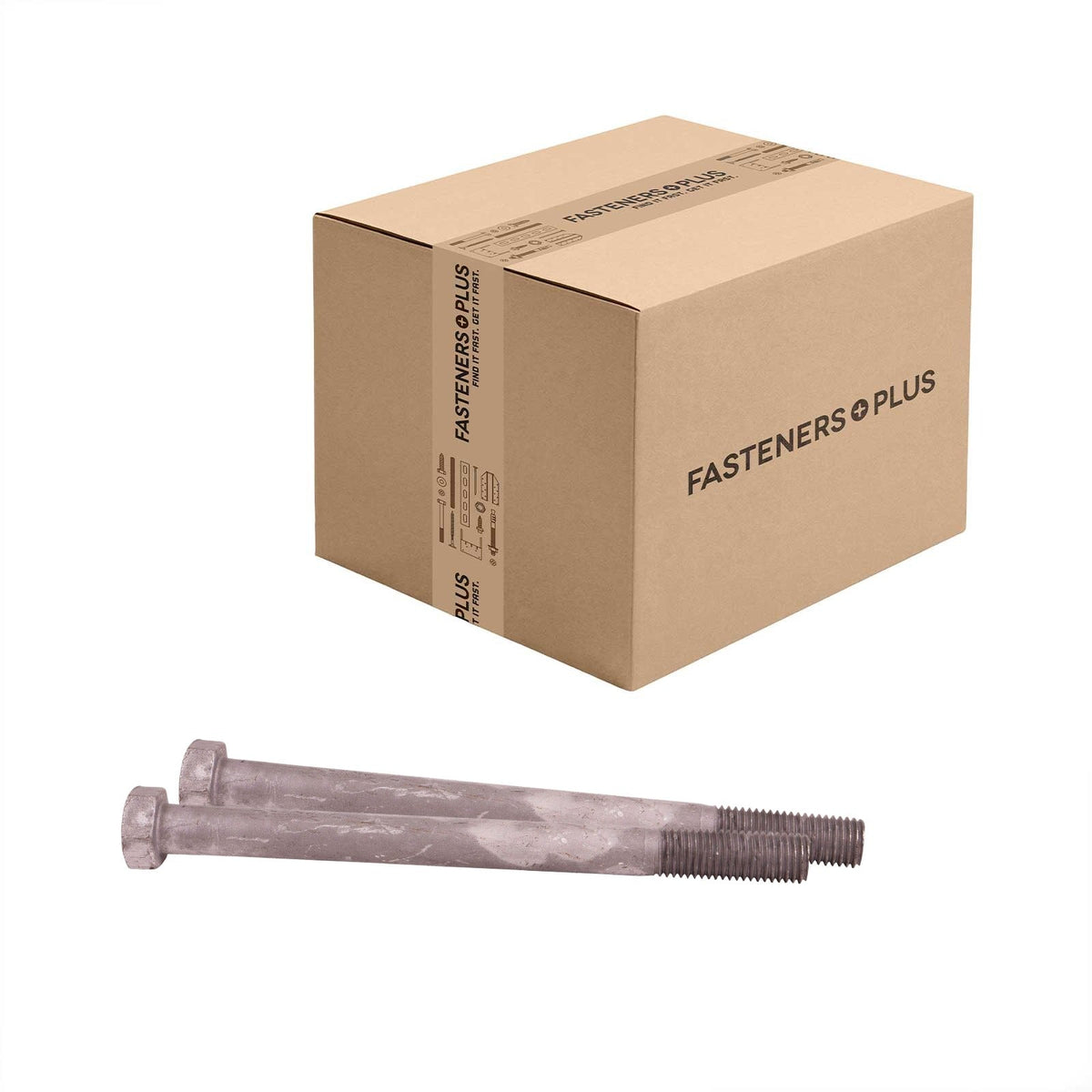 Conquest 3/4" x 9-1/2" A307 Grade A Hex Bolt - Hot Dip Galvanized - Carton of 50