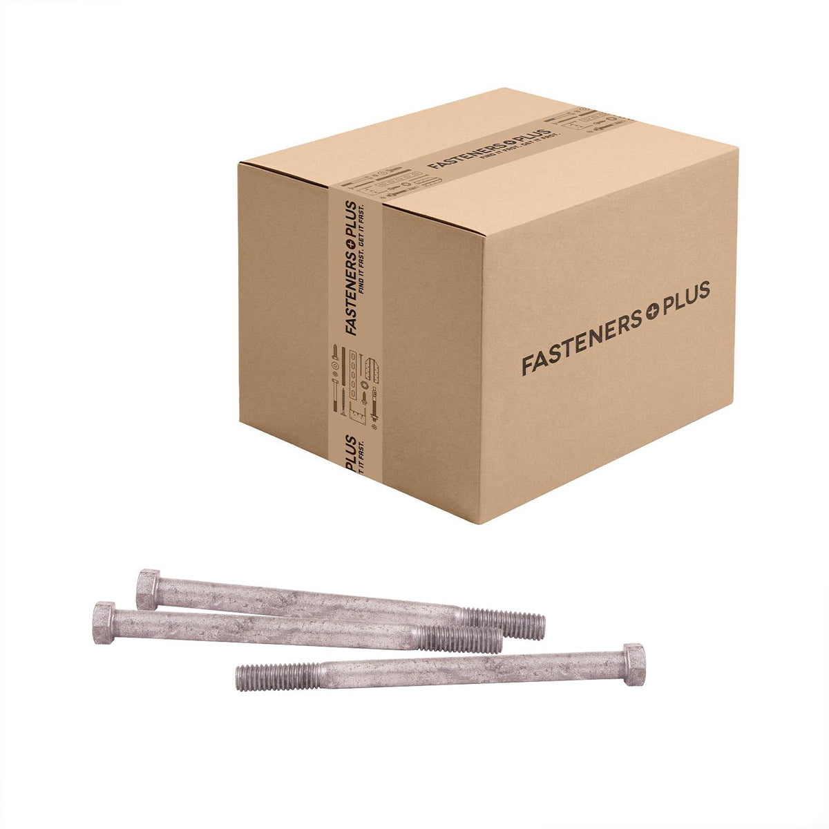 Conquest 7/16" x 6" A307 Grade A Hex Bolt - Hot Dip Galvanized - Carton of 150