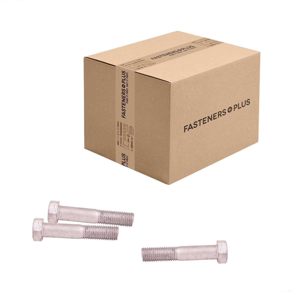 Conquest 7/8" x 4-1/2" A307 Grade A Hex Bolt - Hot Dip Galvanized - Carton of 60