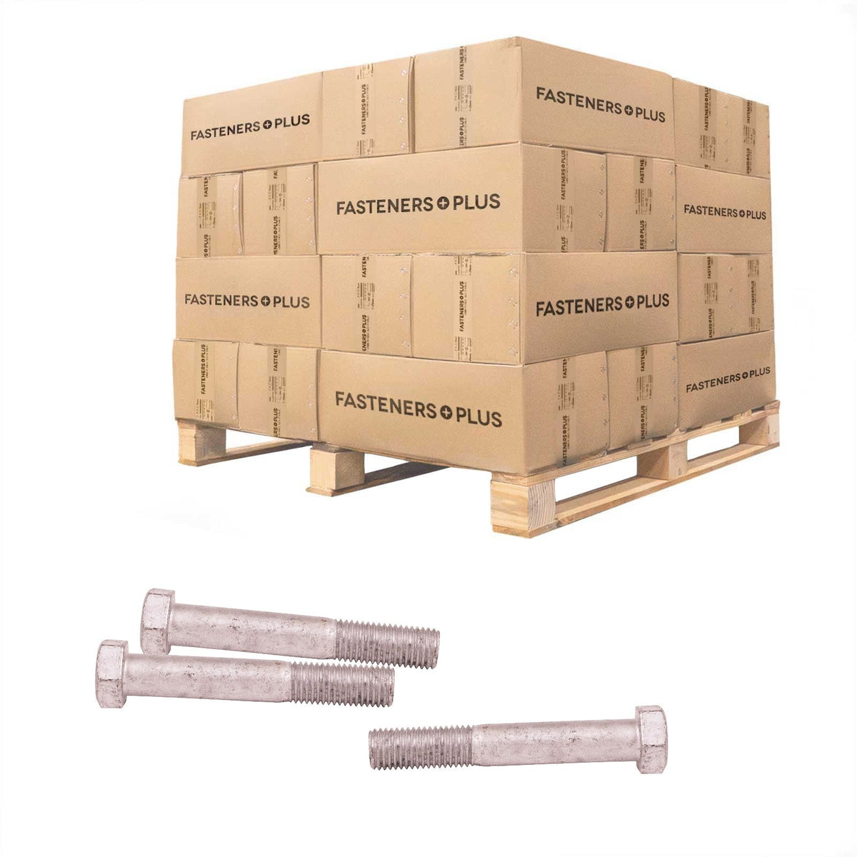Conquest 7/8" x 5-1/2" A307 Grade A Hex Bolt - Hot Dip Galvanized - Pallet of 1,620
