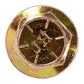 5/8"-18 x 1-1/2" Conquest Grade 8 Non-Serrated Fine Thread Flange Bolt - Zinc Yellow