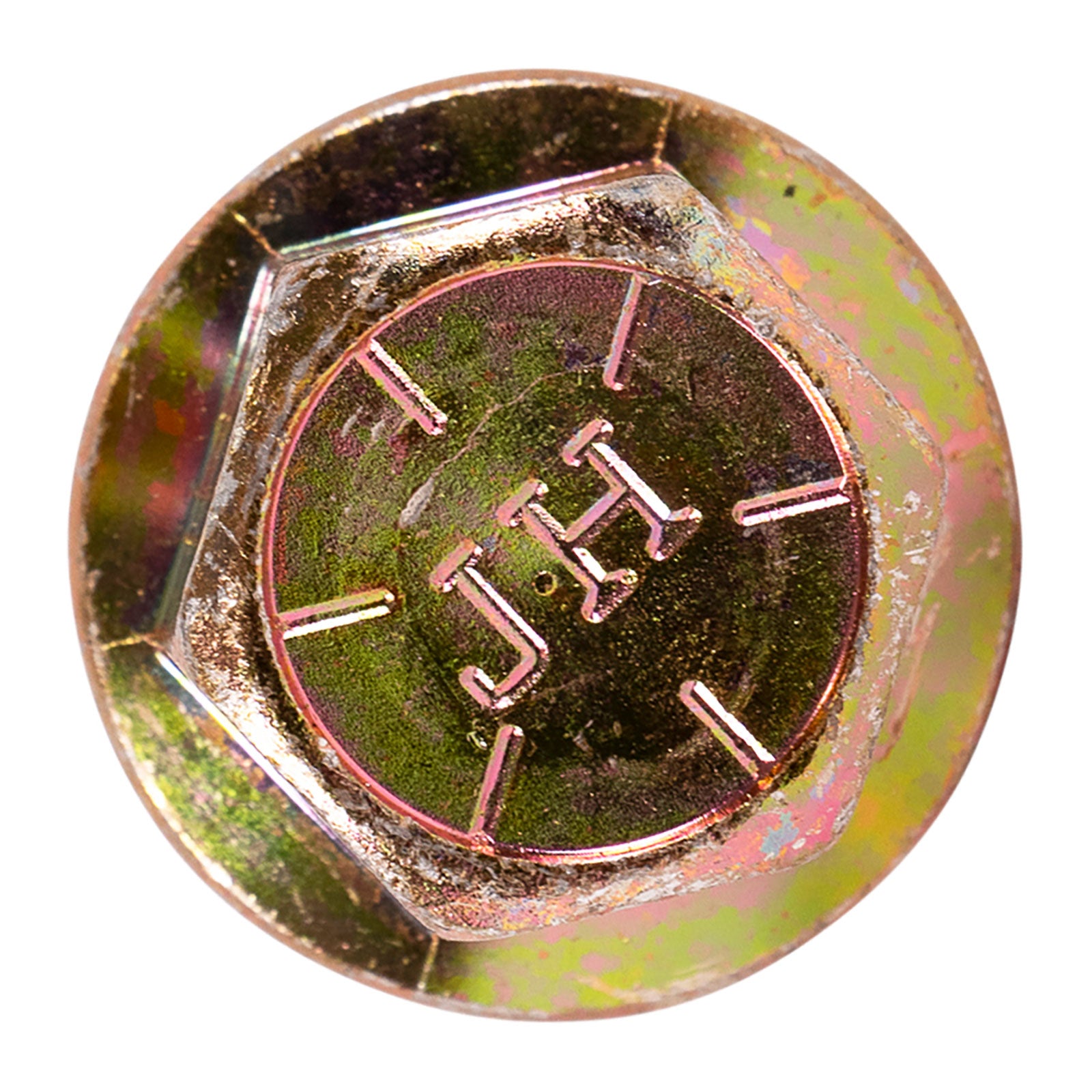 5/8"-18 x 3-1/2" Conquest Grade 8 Non-Serrated Fine Thread Flange Bolt - Zinc Yellow
