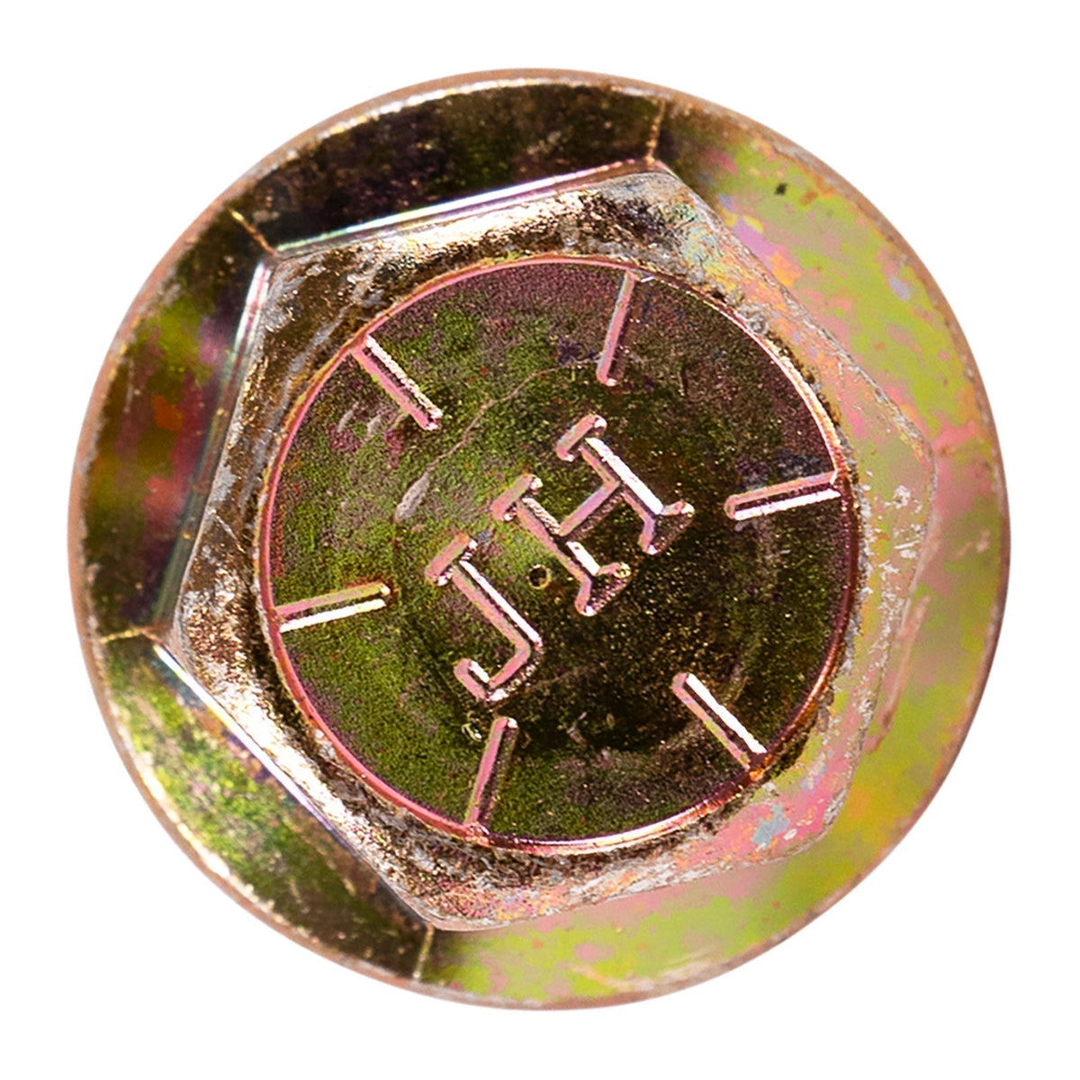 5/8"-18 x 3-1/2" Conquest Grade 8 Non-Serrated Fine Thread Flange Bolt - Zinc Yellow