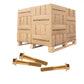 Conquest 5/8" x 4" Grade 8 Non-Serrated Fine Thread Flange Bolt - Zinc Yellow - Pallet of 2,520