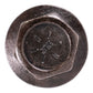 1/4"-20 x 5/8" Conquest Grade 8 Indented Flange Bolt - Black Phosphate & Oil