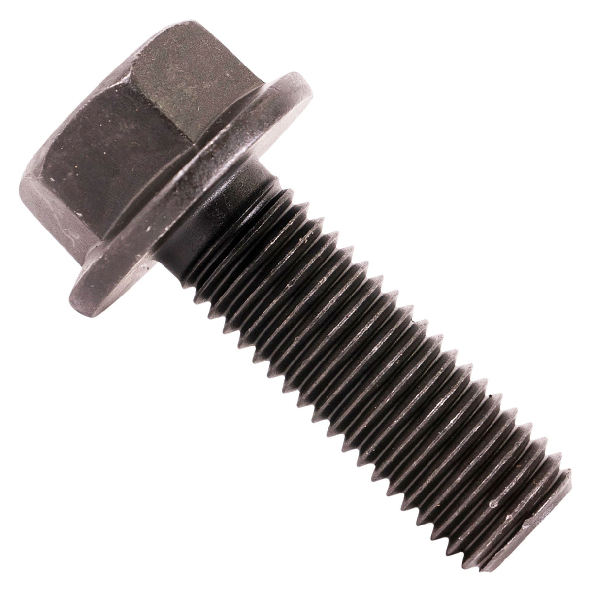 3/4"-10 x 2-1/4" Conquest Grade 8 Indented Flange Bolt - Black Phosphate & Oil
