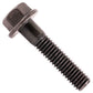 3/8"-16 x 1-3/4" Conquest Grade 8 Indented Flange Bolt - Black Phosphate & Oil