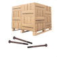 Conquest 3/8" x 4" Grade 8 Indented Flange Bolt - Plain - Pallet of 9,000