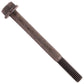 3/8"-16 x 4" Conquest Grade 8 Indented Flange Bolt - Black Phosphate & Oil