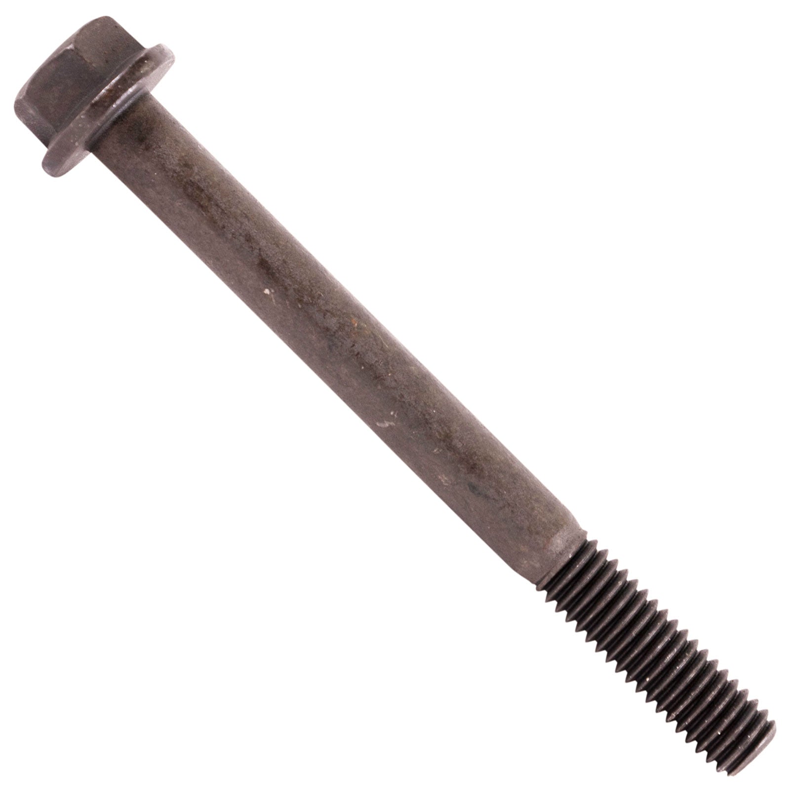 3/8"-16 x 4" Conquest Grade 8 Indented Flange Bolt - Black Phosphate & Oil