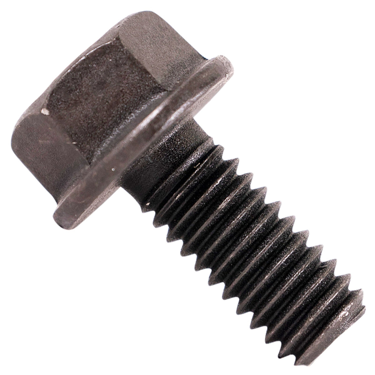 5/16" -18 x 3/4" Conquest Grade 8 Indented Flange Bolt - Black Phosphate & Oil