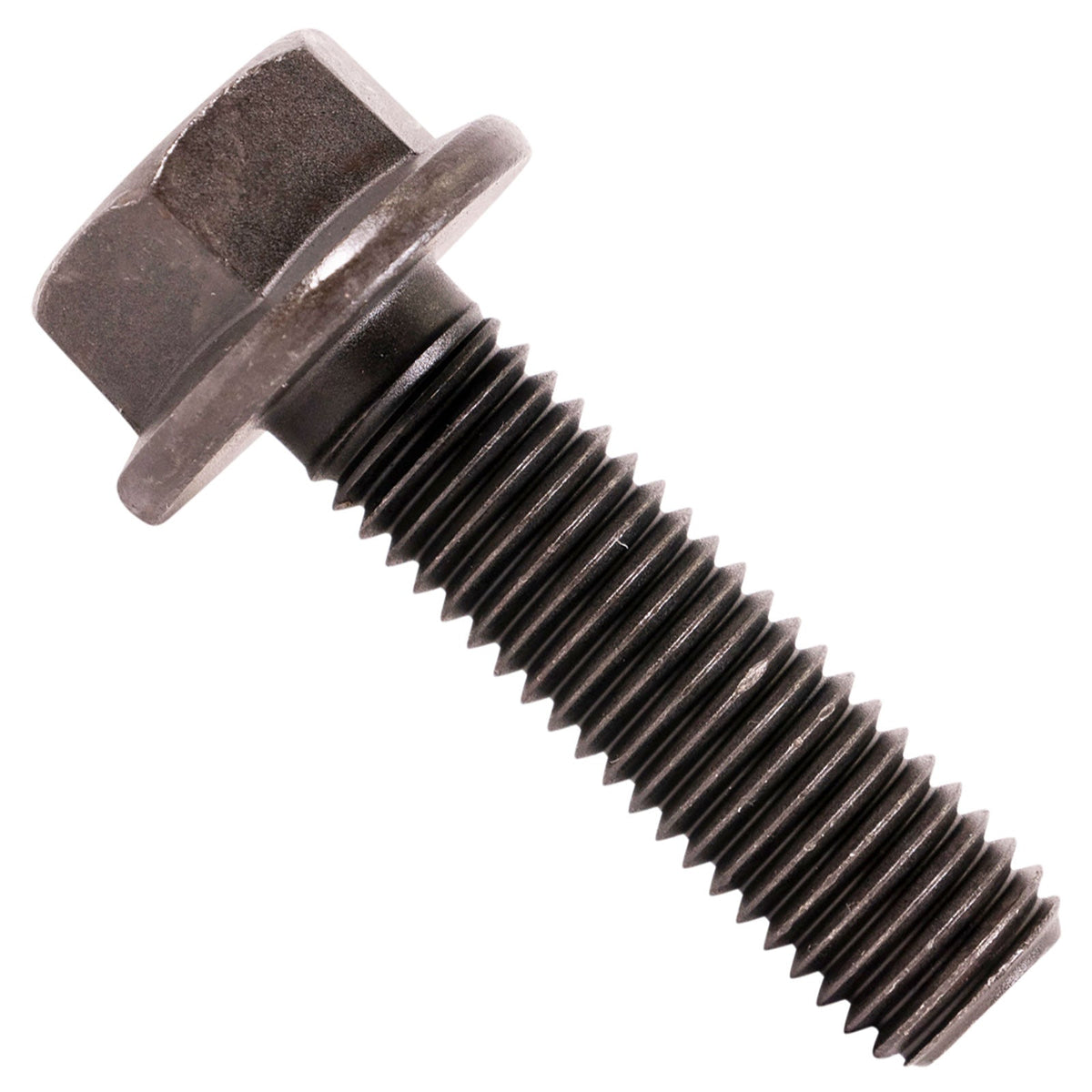 5/8"-11 x 2-1/4" Conquest Grade 8 Indented Flange Bolt - Black Phosphate & Oil