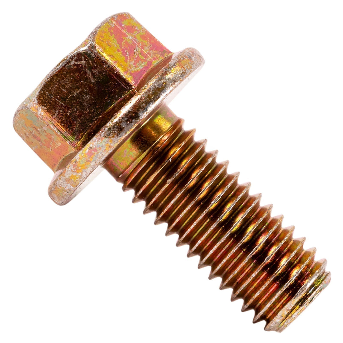 1/2"-13 x 1-1/4" Conquest Grade 8 Non-Serrated Flange Bolt - Zinc Yellow