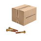 Conquest 1/2" x 2-1/2" Grade 8 Non-Serrated Flange Bolt - Zinc Yellow - Carton of 175