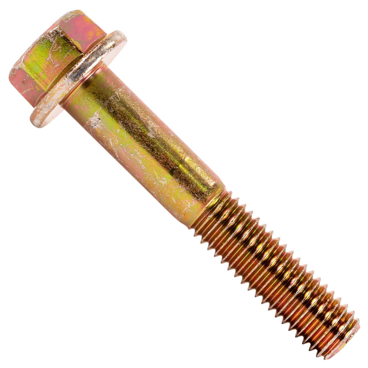 1/2"-13 x 3" Conquest Grade 8 Non-Serrated Flange Bolt - Zinc Yellow