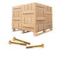 Conquest 1/2" x 3-1/2" Grade 8 Non-Serrated Flange Bolt - Zinc Yellow - Pallet of 5,400