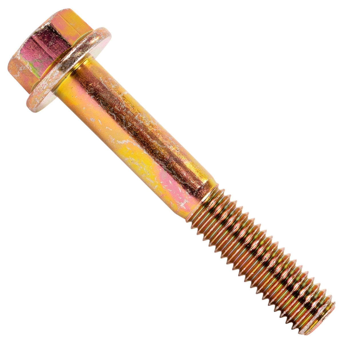 1/2"-13 x 3-1/4" Conquest Grade 8 Non-Serrated Flange Bolt - Zinc Yellow