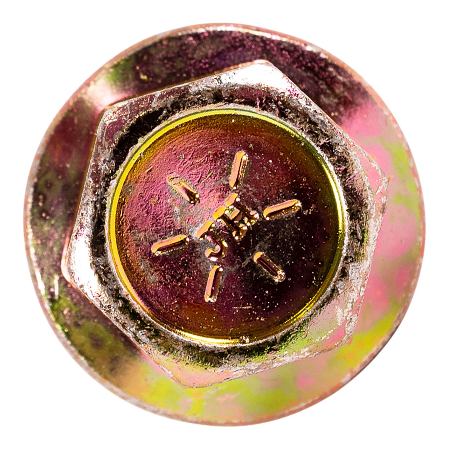 1/2"-13 x 3-1/4" Conquest Grade 8 Non-Serrated Flange Bolt - Zinc Yellow