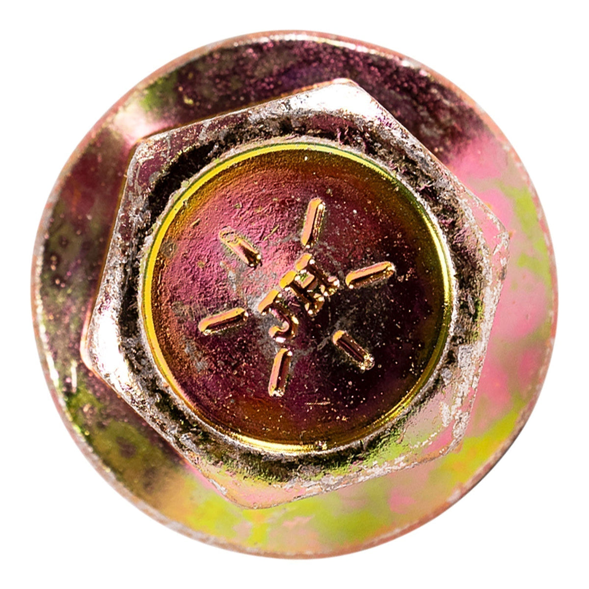 1/2"-13 x 3-1/4" Conquest Grade 8 Non-Serrated Flange Bolt - Zinc Yellow