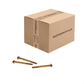 Conquest 1/4" x 2-1/2" Grade 8 Non-Serrated Flange Bolt - Zinc Yellow - Carton of 900