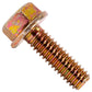 5/16"-18 x 1" Conquest Grade 8 Non-Serrated Flange Bolt - Zinc Yellow