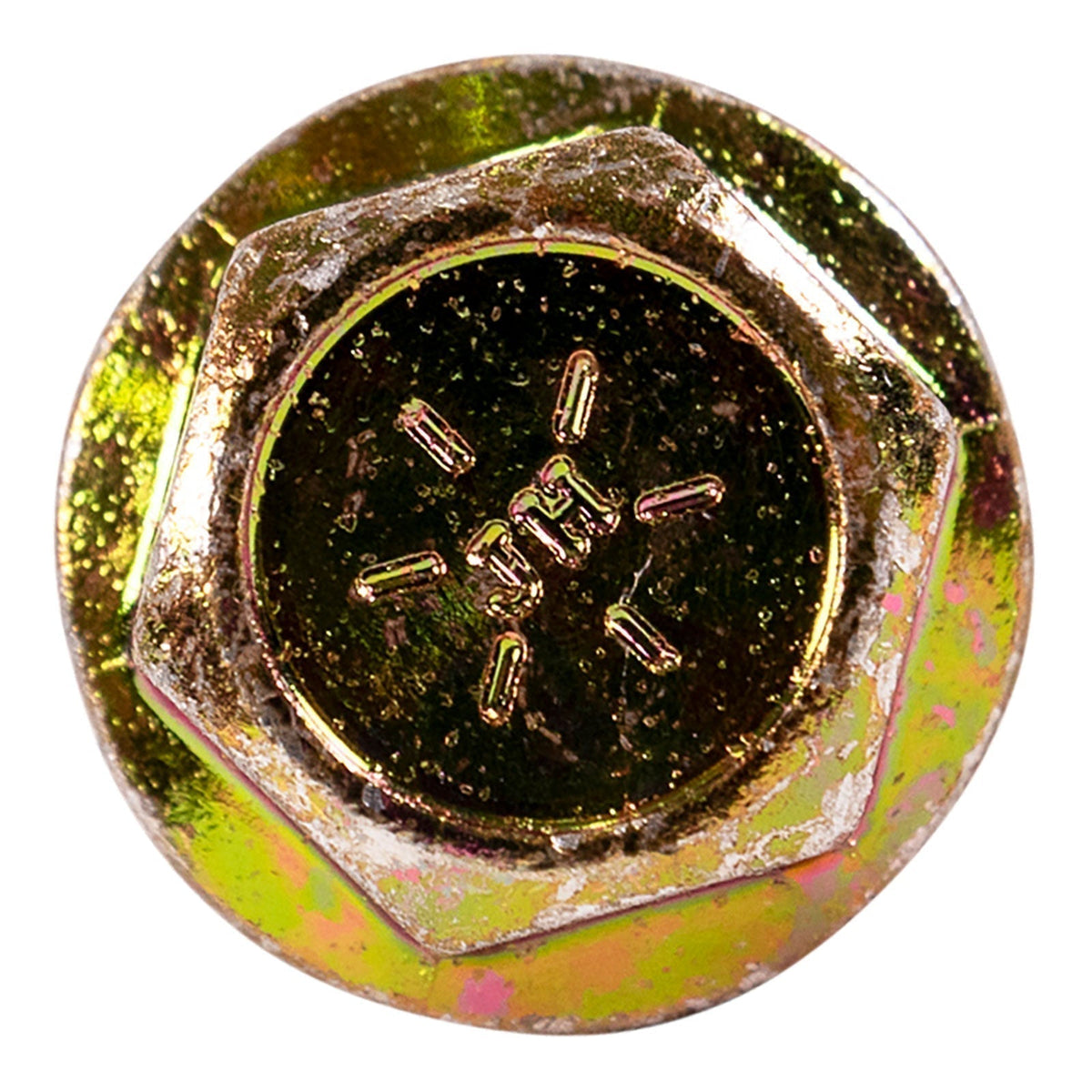 5/16"-18 x 1-1/4" Conquest Grade 8 Non-Serrated Flange Bolt - Zinc Yellow