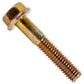 5/16"-18 x 1-3/4" Conquest Grade 8 Non-Serrated Flange Bolt - Zinc Yellow