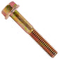 5/16"-18 x 2" Conquest Grade 8 Non-Serrated Flange Bolt - Zinc Yellow