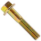 5/8"-11 x 3-1/4" Conquest Grade 8 Non-Serrated Flange Bolt - Zinc Yellow