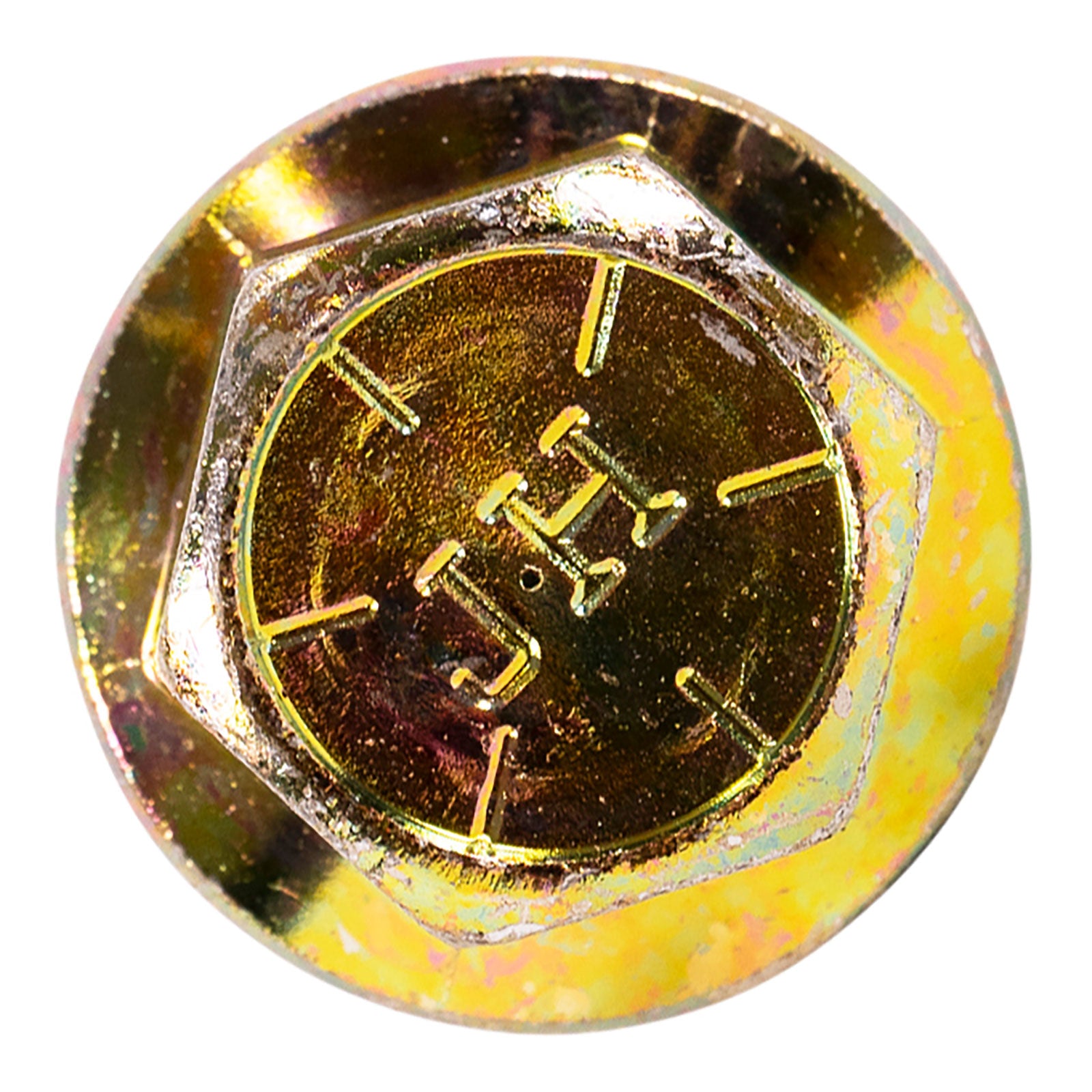 5/8"-11 x 3-1/4" Conquest Grade 8 Non-Serrated Flange Bolt - Zinc Yellow