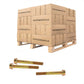 Conquest 5/8" x 5" Grade 8 Non-Serrated Flange Bolt - Zinc Yellow - Pallet of 2,520
