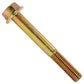 5/8"-11 x 5" Conquest Grade 8 Non-Serrated Flange Bolt - Zinc Yellow