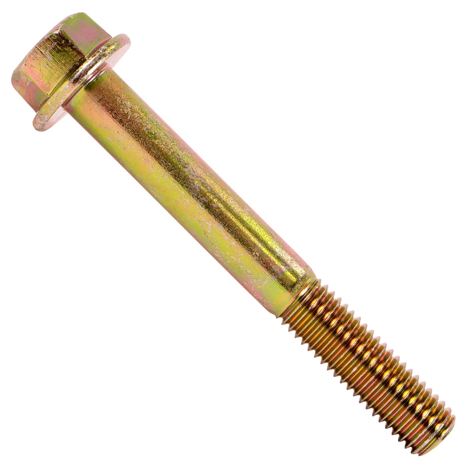 5/8"-11 x 5" Conquest Grade 8 Non-Serrated Flange Bolt - Zinc Yellow
