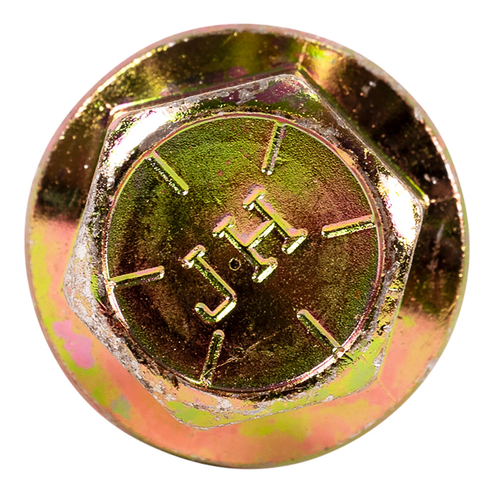 5/8"-11 x 5" Conquest Grade 8 Non-Serrated Flange Bolt - Zinc Yellow