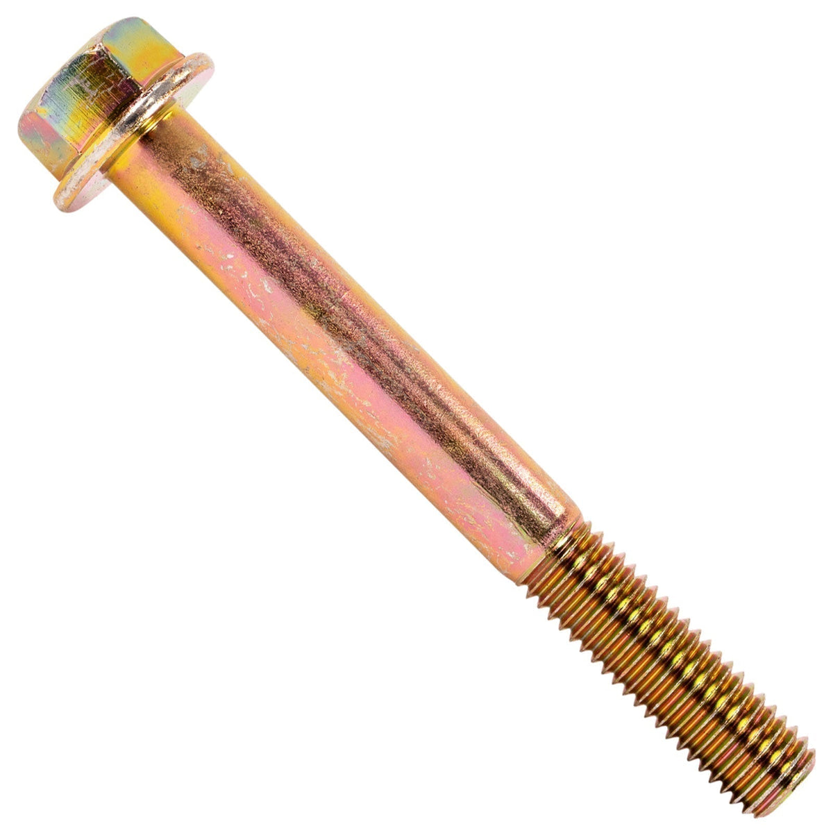 5/8"-11 x 5-1/2" Conquest Grade 8 Non-Serrated Flange Bolt - Zinc Yellow